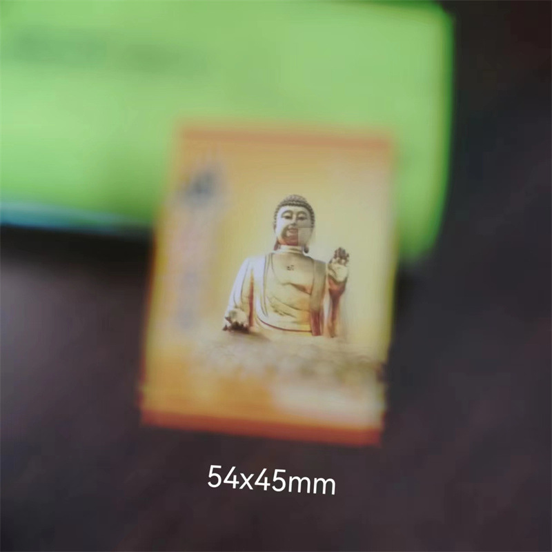 In-Stock Various Types of Openable Card Cards, Square Paper Buddha Statues, Small and Medium-Sized Cards, Can Be Used as Small Gifts or Promotional Giveaways