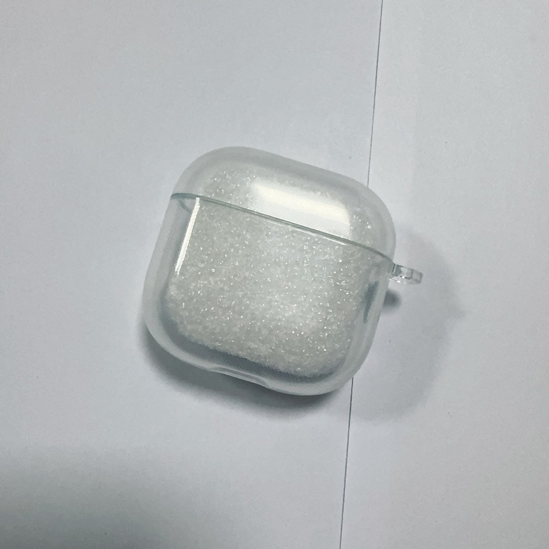 New Huaqiang North 6 Generation/Airpods 4 High Permeable TU Bluetooth Headset Protective Cover Transparent Anti-fall Earphone Case