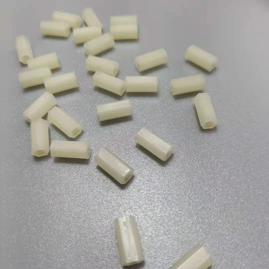 Self-produced wholesale hexagonal internal thread isolation column plastic column outer hexagonal nylon column nylon column internal thread column