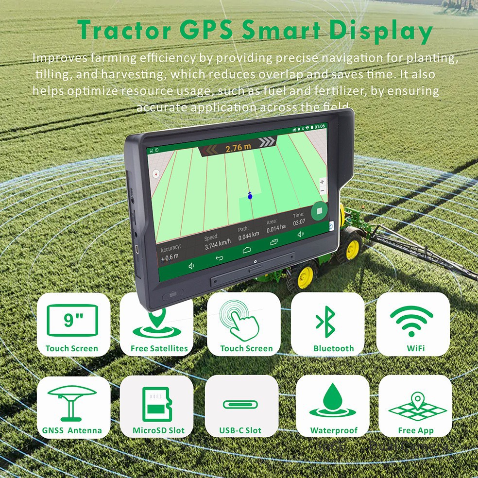 Tg96 Agricultural Gps Navigation System Cross-Border Export Gnss Tractor Special Multi-Function Navigator