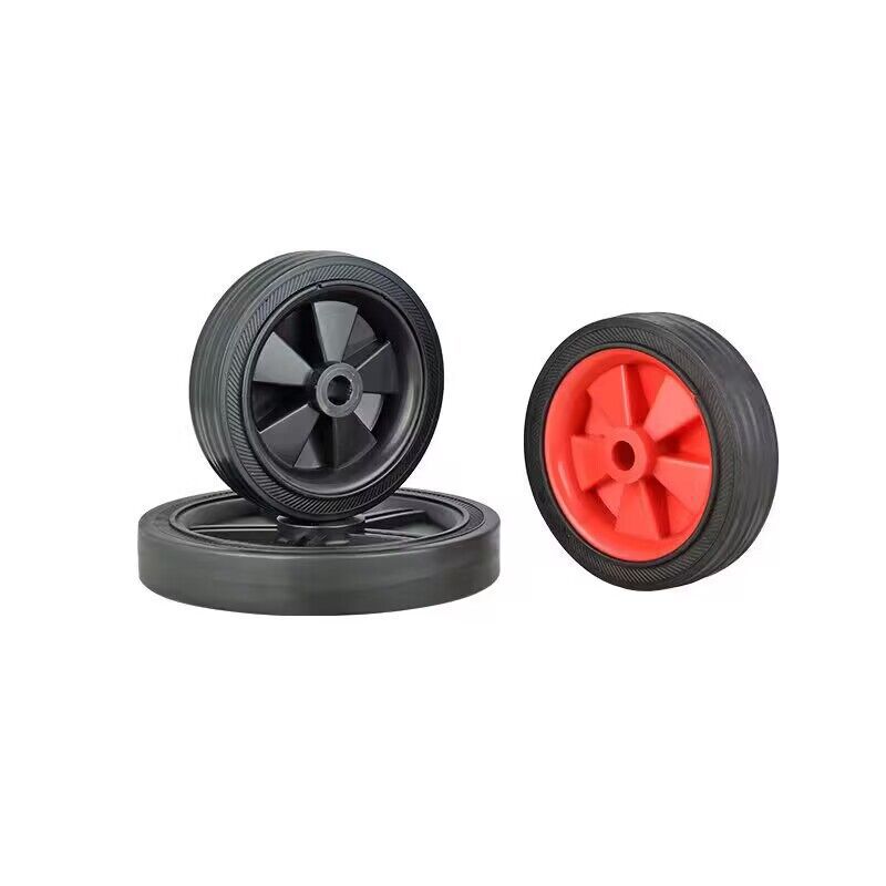 Oil-free silent air compressor accessories rubber casters shock-absorbing column rubber pad foot pad plastic wheels 4/5678 inch