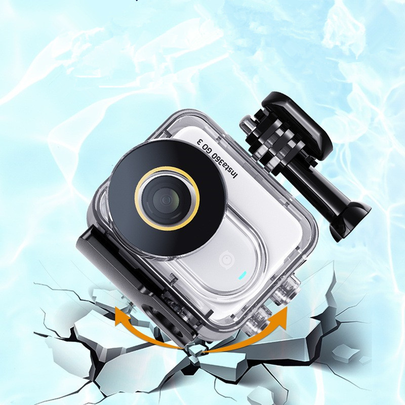 Applicable to Insta360 go3 waterproof shell sealed diving shell protective shell thumb camera waterproof deep 60 m shadow