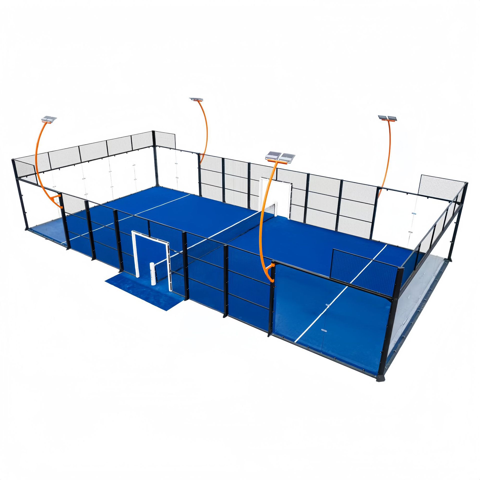 Panoramic Padel Court Wholesale Panoramic Cage-Type Paddle Tennis Court Complete Set of Equipment Paddle Tennis Court
