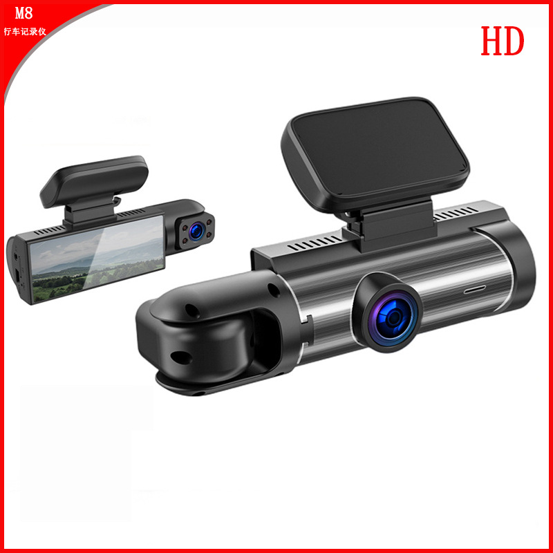 Новый M8 HD видеорегистратор с двумя линзами, 3.16 дюйма, двойная запись