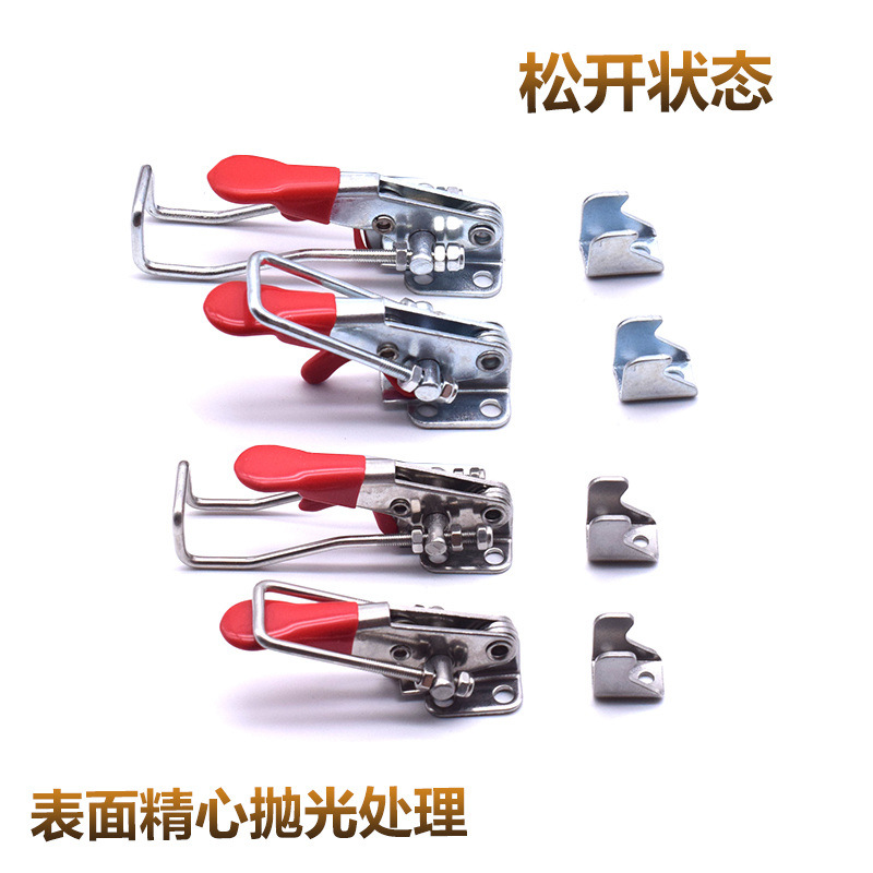 304 stainless steel quick clamp lock buckle adjustable buckle box buckle quick tensioner door bolt clamp