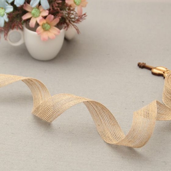 Hemp ribbon hemp rope Christmas party DIY gift box decoration material bouquet butterfly vase binding