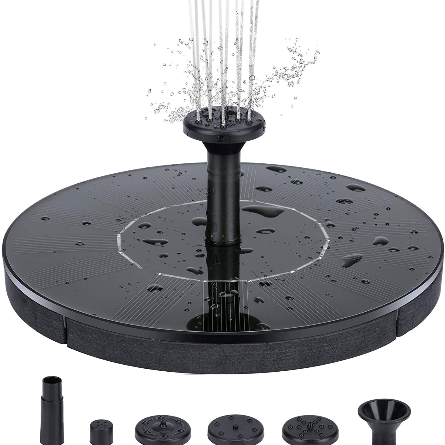 New solar energy fountain outdoor pool floating fountain bird lamp bathtub fountain courtyard garden water feature fountain fountain light