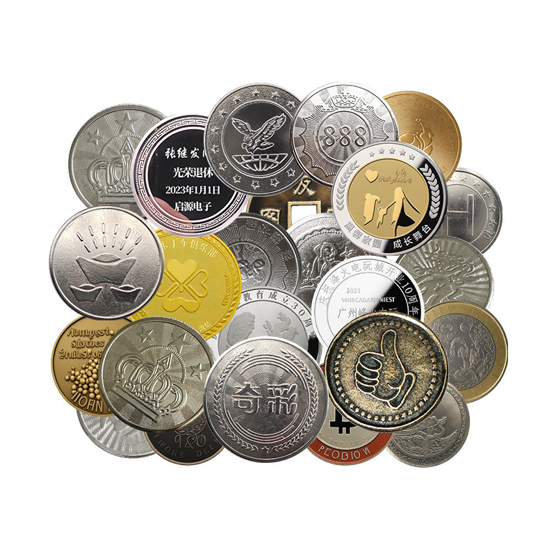 Game Coins, Game Machine Coins, Stainless Steel Metal Tokens, Blank Smooth Surface, Arcade City Hard Tokens, Custom-Made