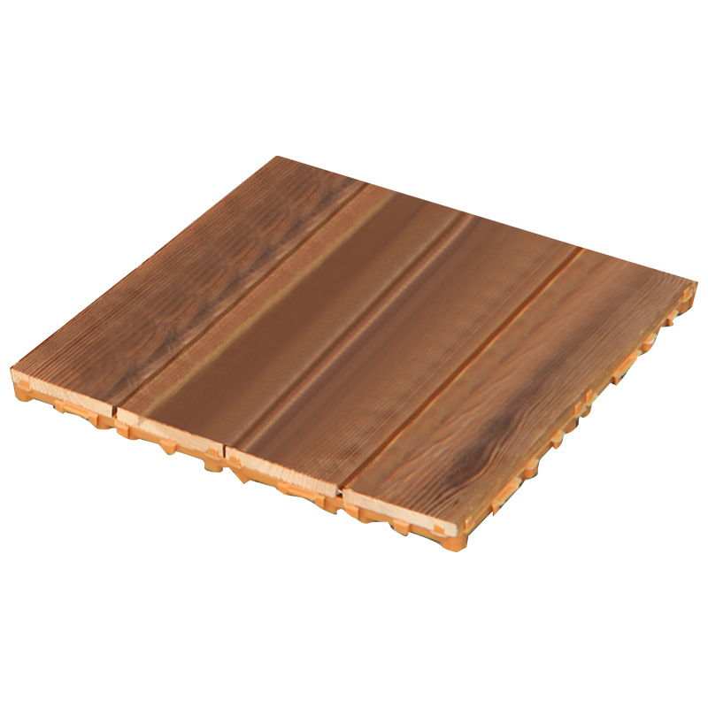 Anticorrosive Solid Wood Floor Carbonized Balcony Courtyard Outdoor Terrace Floor Paving Corridor Outdoor Splicing Floor Manufacturer