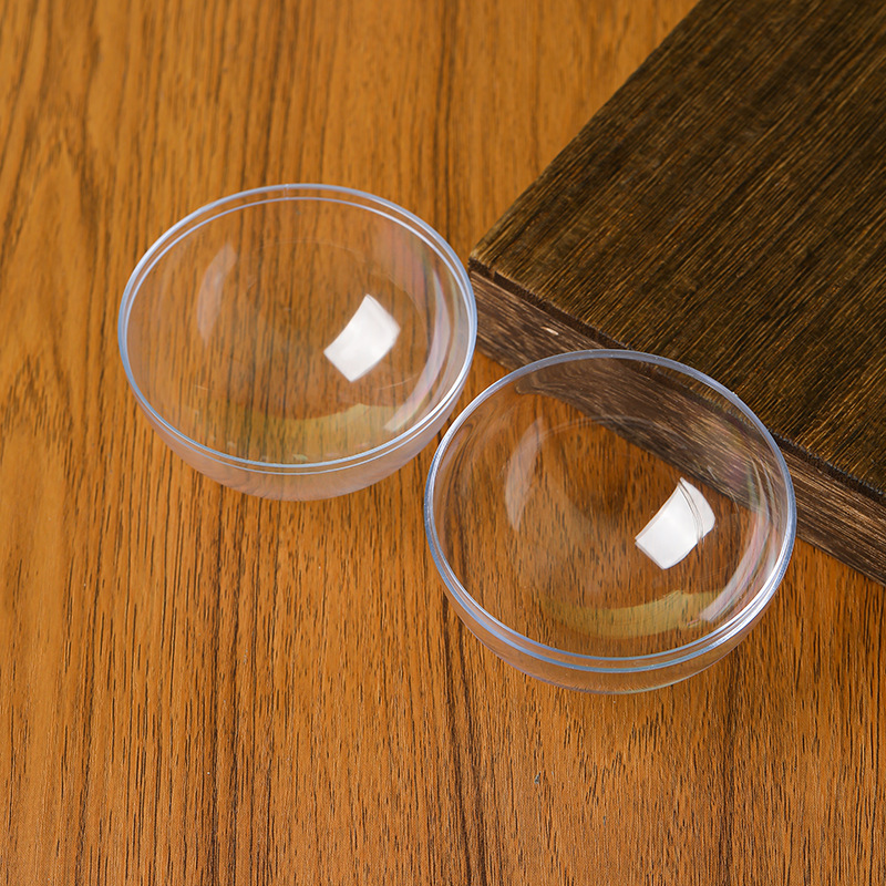 Factory wholesale acrylic ball without hanging hole transparent ball ball hollow ball round PS Christmas ball can be opened and closed plastic