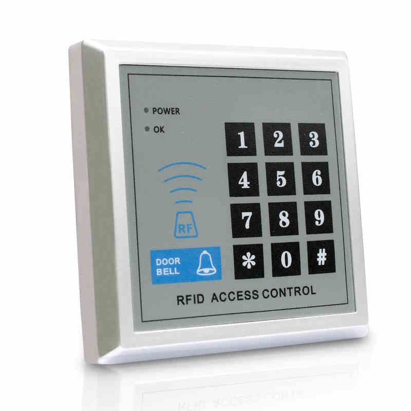 Electronic access control system set credit card password glass door iron door magnetic lock Electric mortise lock double door access control all-in-one machine