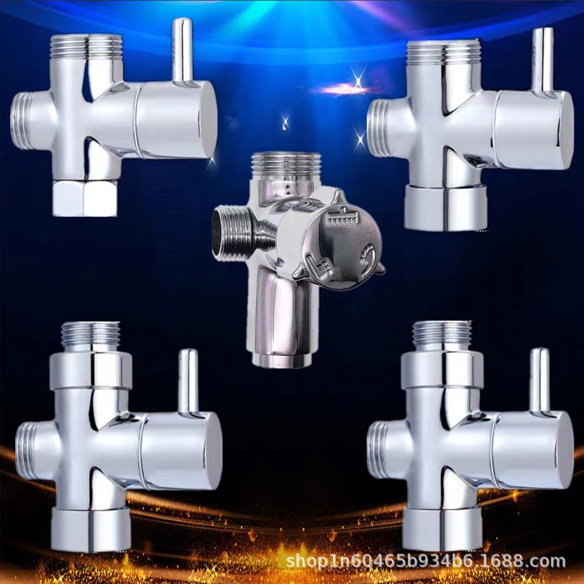 Заводской медный водоотделитель, один-в-два-выхода, быстроразъемный тройной клапан, переключающий клапан для смесителя 4/6 точек, аксессуары для душа
