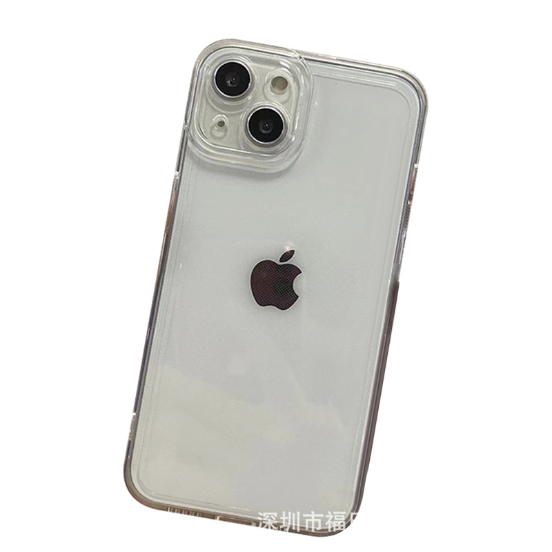 Transparent Suitable for Apple 15/16 Anti-Fall 14 Mobile Phone Case Iphone13Pro Mobile Phone Case Pm Soft Shell 11 Wholesale 13
