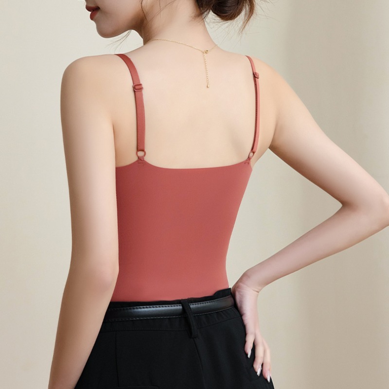Live Explosions Camisole New Upgraded Latex Coaster Integrated Belt Chest Pad Anti-sagging Ice Silk Traceless Beauty Back