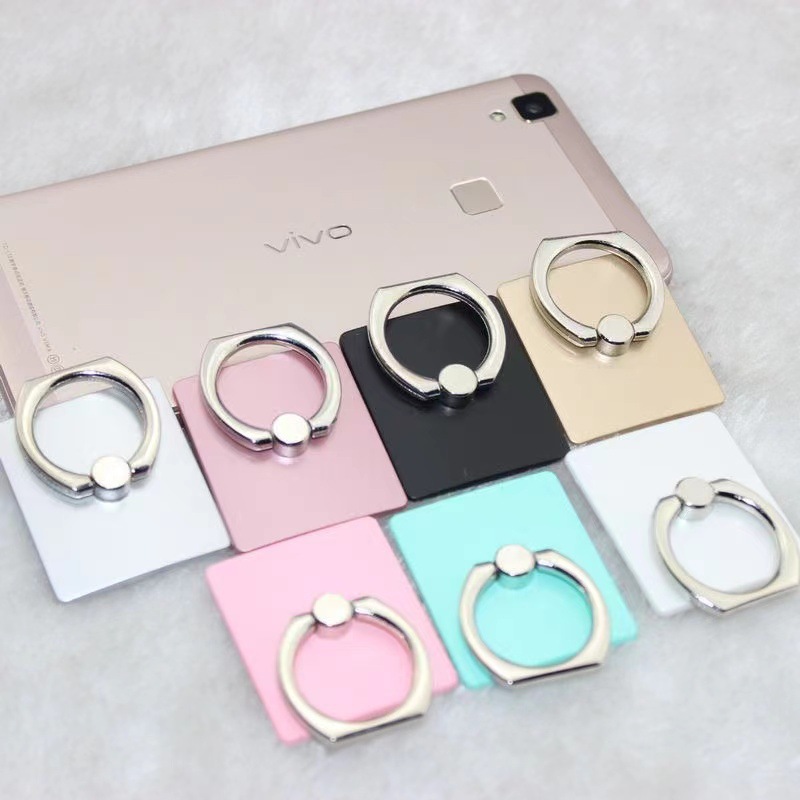 Creative square mobile phone ring buckle square mobile phone bracket ring buckle bracket mobile phone bracket gift printed LOGO