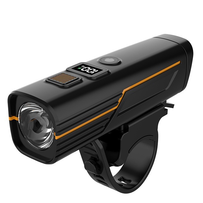 Mountain Bike Strong Light Night Riding Headlight High Brightness Road Bicycle Portable Flashlight with Horn Sensor Lighting