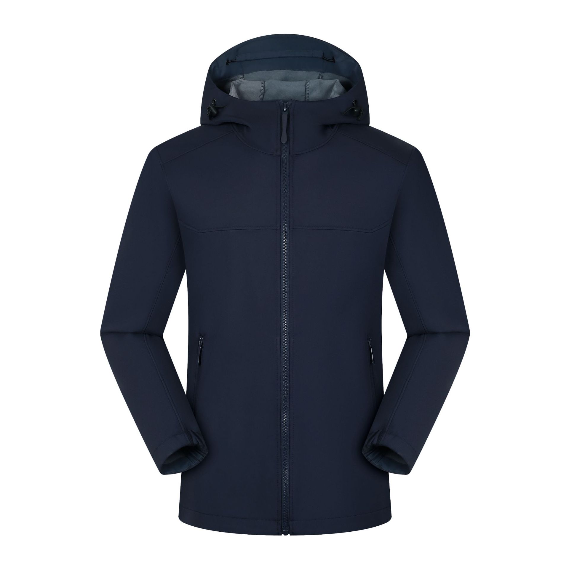 Outdoor autumn and winter stand collar soft shell assault clothing overalls coat logo printing typing embroidery windproof fleece-lined clip to overcome