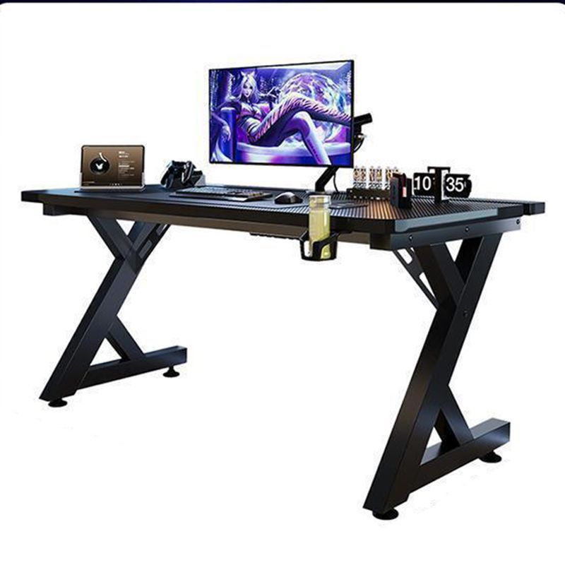 Titanium Ji S3 Computer Desk Solid Wood Gaming Desk Home Use Carbon Fiber Simple Office Desk Two-Tier Desk with Footrest