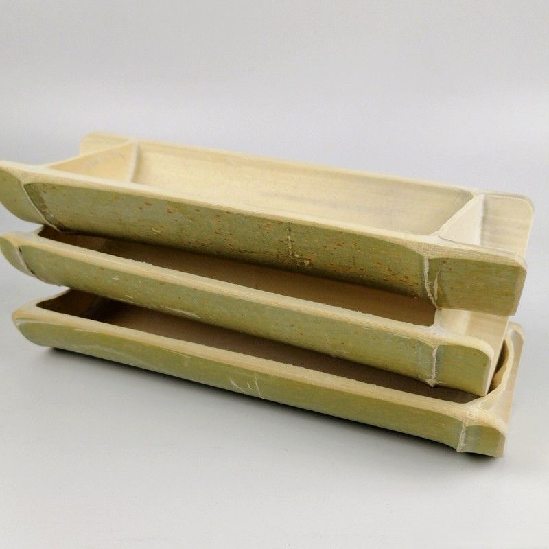 Original Ecological Barbecue Bamboo Wooden Dinner Plate, Fruit Plate, Dried Fruit Plate, Tea Ceremony Bread Snack Plate, Personalized Farmhouse Dish