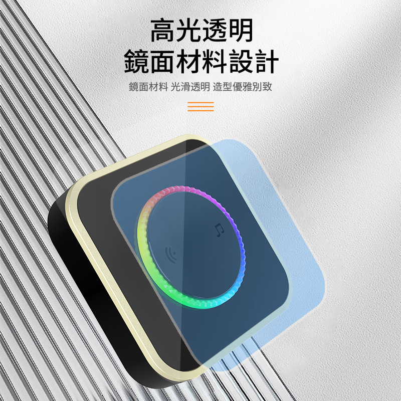 New Wireless Doorbell Customized Home Ultra-Long Distance Digital Remote Control Flashing Smart Doorbell Wireless Call for the Elderly