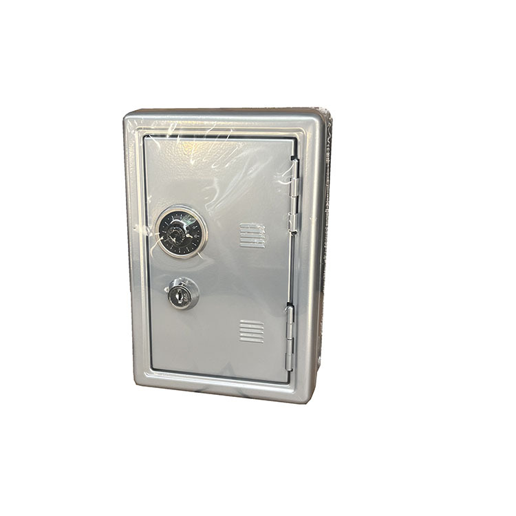 18 All Steel Children's Savings Tank Coin Safe Small Mechanical Key Lock Household Cash Box Safe Deposit Box