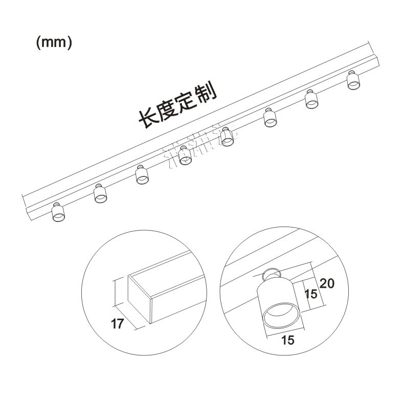 Wine Glass Lamp Holder Led Jewelry Showcase Spotlight 1W-48W Led Jewelry Counter Light