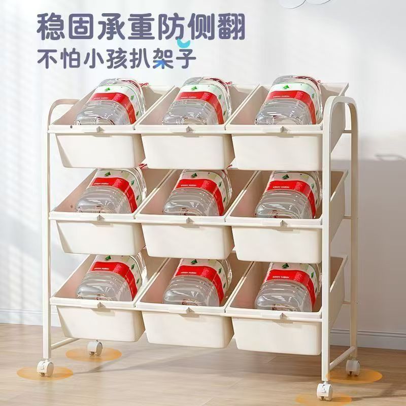 Toy Storage Rack, Organizer Rack, Drawer-Type Wall-Mounted Inclined Storage Rack, Single-Sided Large-Capacity Kidsren's Room Small Shelf