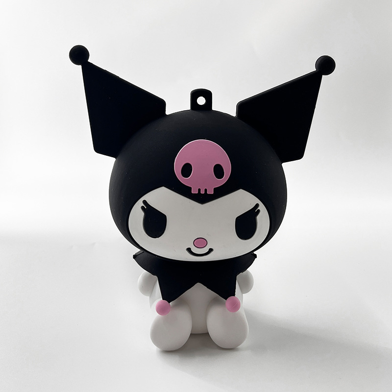 Customized Cartoon Anime Cute Kuromi Melody Children's Toy Silicone Wallet Kids Storage Coin Purse