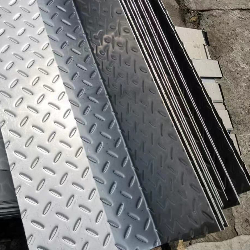 Wuxi 304 Stainless Steel Pattern Plate Embossed Anti-Skid Plate in Stock 201 Stair Plate Processing Bending and Punching on Demand