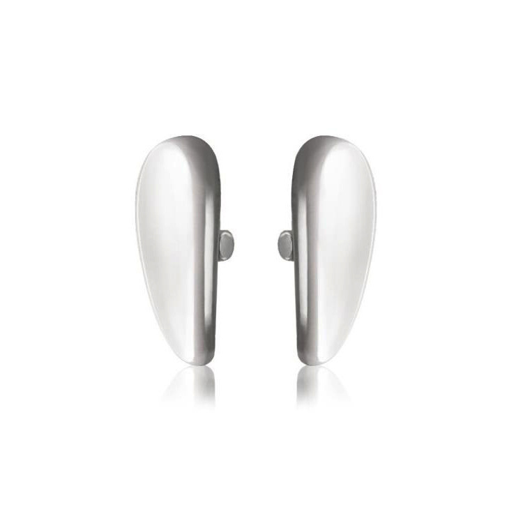 Antioxidant 14*7mm Black Fashionable Ceramic Stain-Resistant Anti-Slip Glossy Water Drop Glasses Nose Pad Accessories Stipules