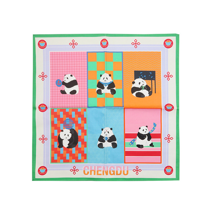 Custom Logo Headscarf Factory Professional Printing High Quality Environmentally Friendly Digital Printing Cotton Digital Printing Headscarf