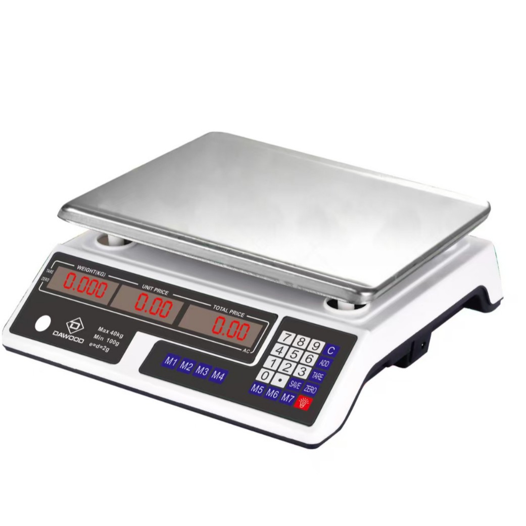New 219 Digital Scale Digital Bench Scale 40kg Accurate Commercial Scale Supermarket Vegetable Selling Scale Home Kitchen Pricing Scale