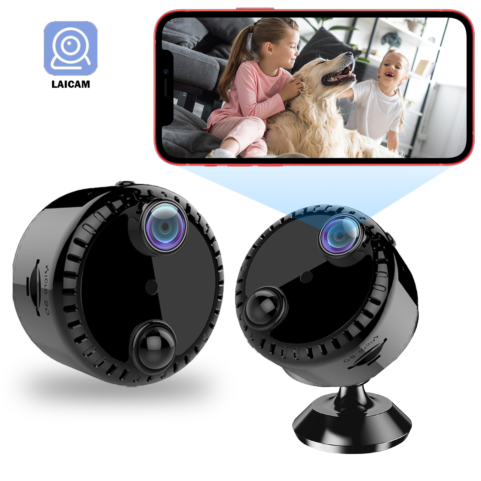 R10 Hd Night Vision 4K Monitor Wireless Wifi Network Camera Home Network Monitoring No Plug-In