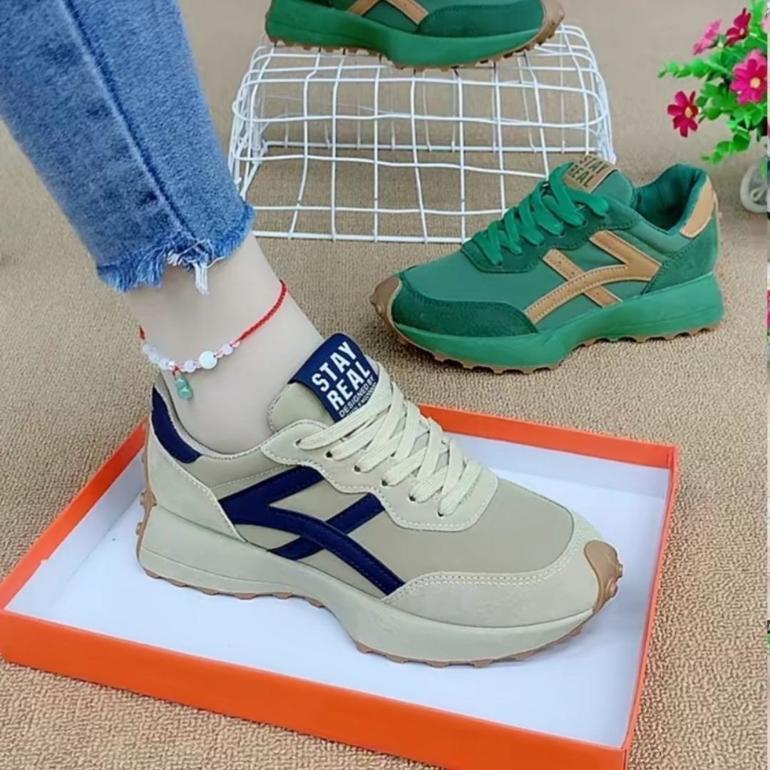 Forrest Gump sneaker Women 2025 Spring and Autumn New Casual Thick Bottom Waist Waffle Daddy Shoes Women Ins Trendy