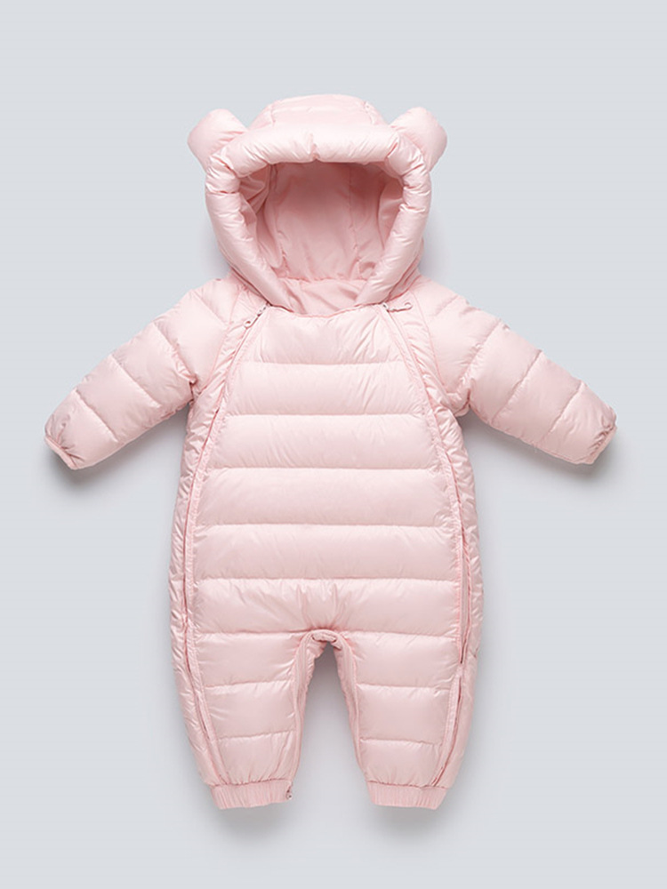 New Baby down Jacket Jumpsuit, Winter Baby down Outing Clothing, Newborn Warm Huggie Clothing, Romper Clothing