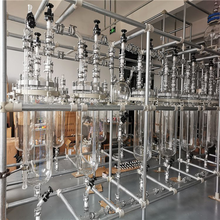 Glass Reactor Single Double Three-Layer Laboratory Jacketed Chinese Reactor 1L-200L Glass Reactor Explosion-Proof