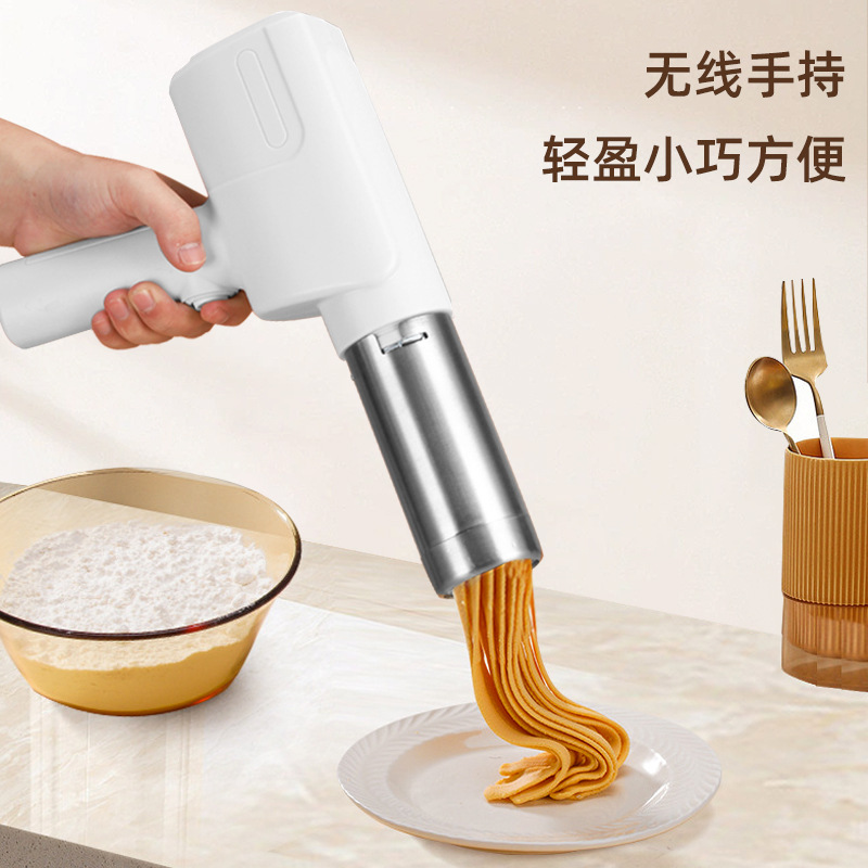Cross-Border Fully Automatic Noodle Press Handheld Electric Noodle Press Household Small 304 Stainless Steel Noodle Gun