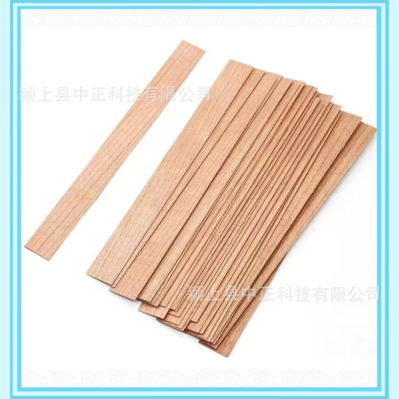 0.5mm cross-border wholesale Cup candle wick North American cherry wood handmade DIY aromatherapy candle household wood chip candle wick