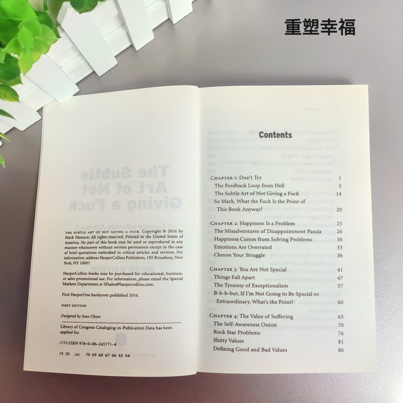 The Subtle art of Not Giving a English Version of the Subtle art of Not Giving a Mark Mansen