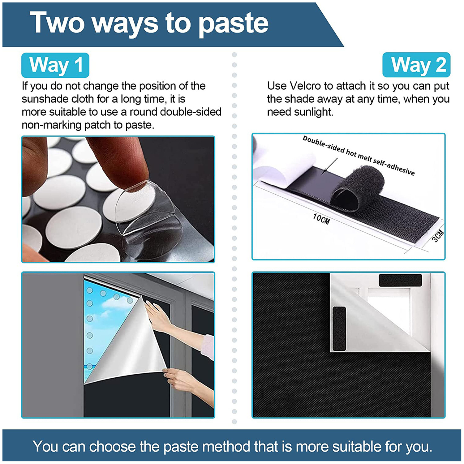 New Cross-Border Homemade Portable Travel Curtains, Temporary Blackout Self-Adhesive DIY Cut Curtains, Ready Stock from Manufacturers