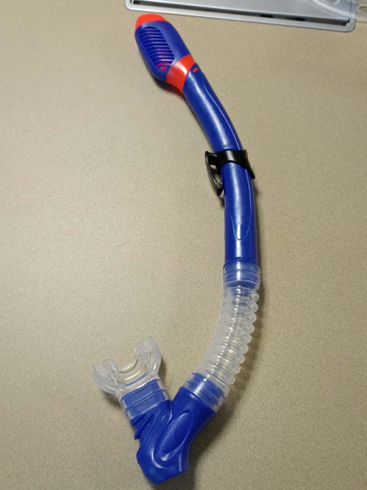 Adult Unisex Fully Dry Semi-Dry Wet Free Diving Silicone Snorkel Snorkeling Sambo Diving Equipment