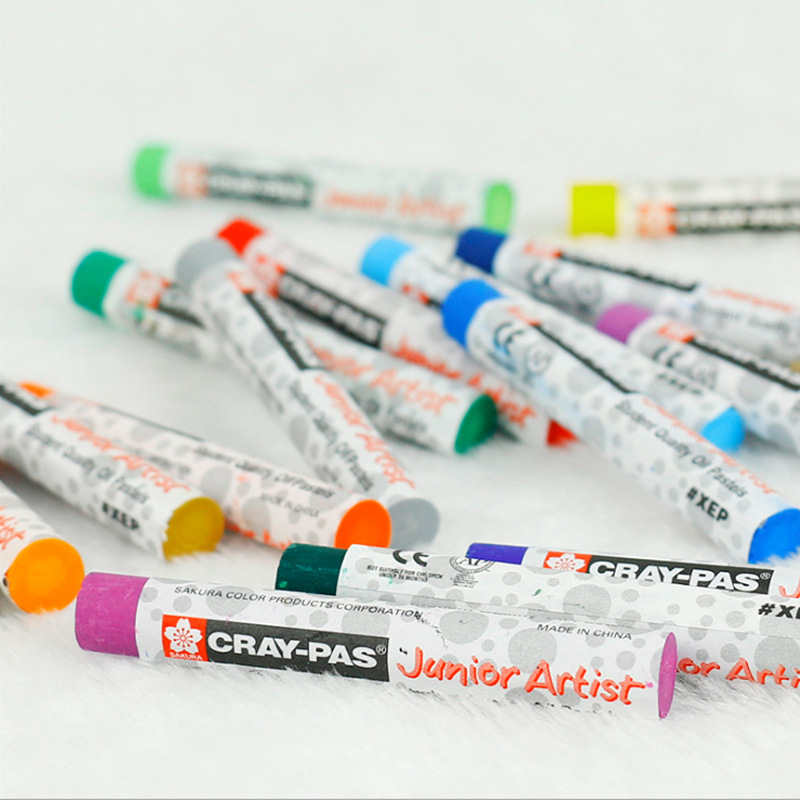 Japanese Sakura Cherry Blossom Oil Pastel Cherry Blossom Pigment Crayon Stick Primary School Student Painting Single Oil Pastel