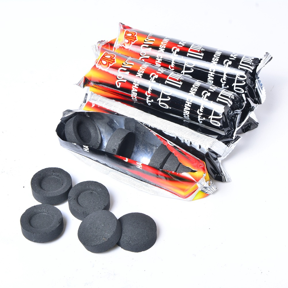 Hookas charcoal fast burning fruit charcoal wholesale barbecue charcoal Hookas carbon smokeless mechanism disposable barbecue charcoal fire charcoal