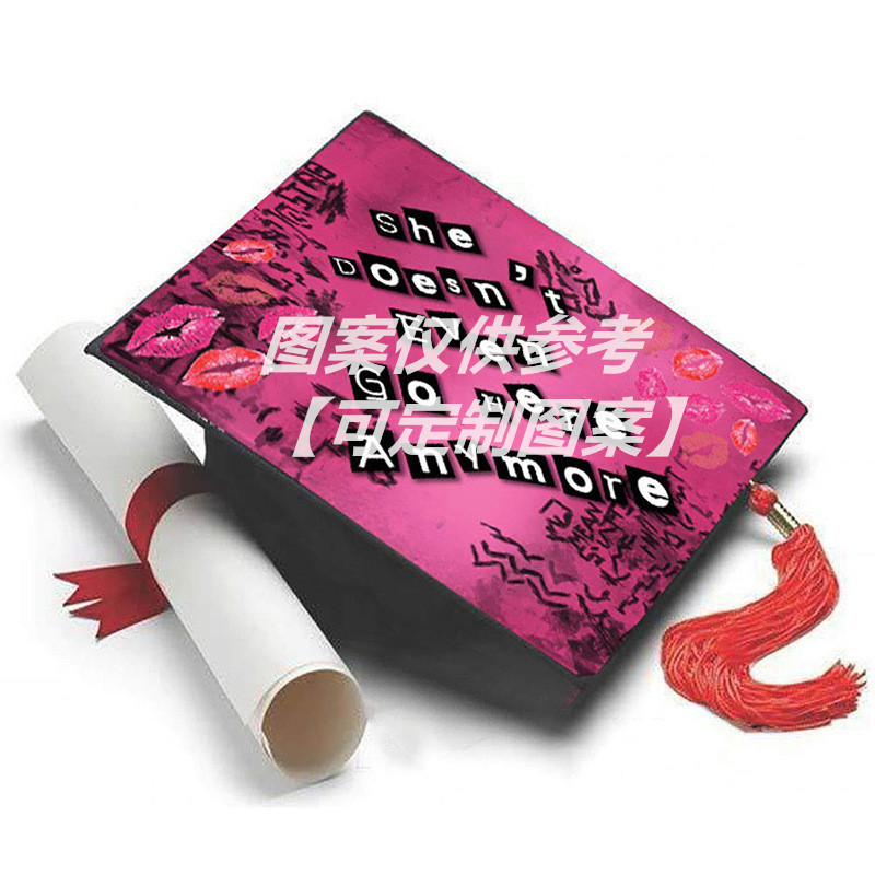 Cross-border Europe and the United States direct supply of children's bachelor hat graduation hat can be printed cartoon pattern doctor hat manufacturers direct supply