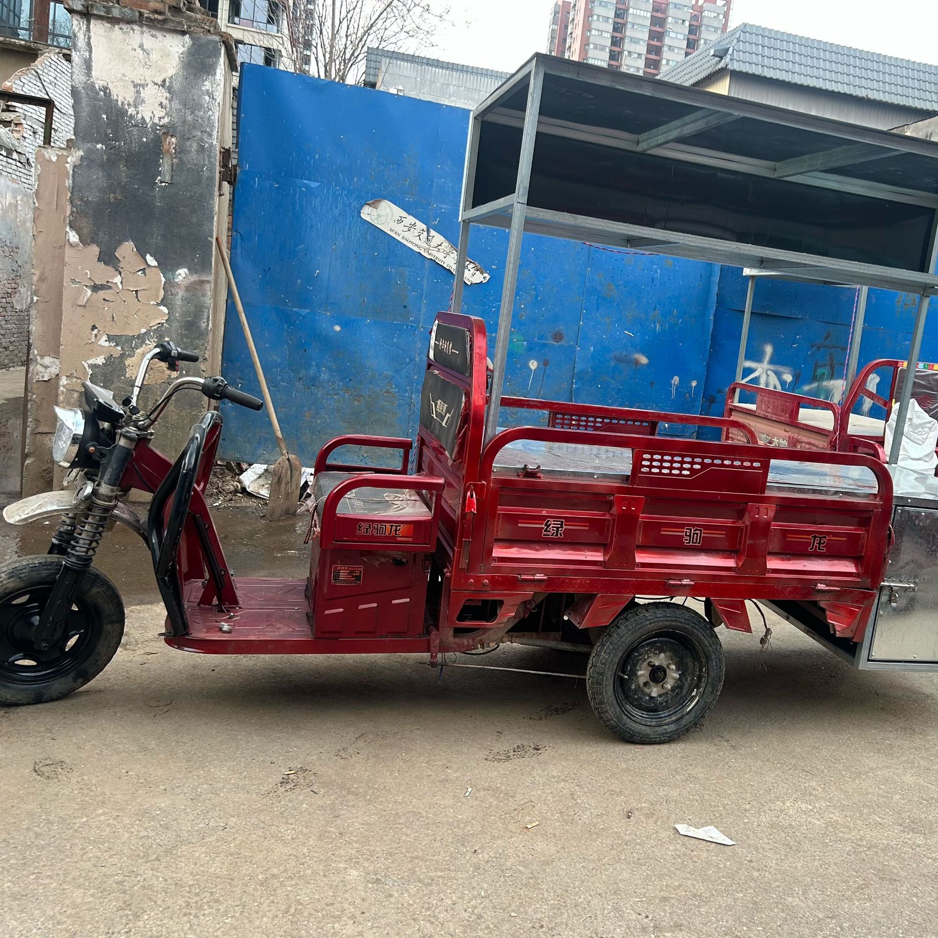 Cheap Sale of Cost-Effective Second-Hand Tricycles, Fully Functional for Cargo Transportation and Stall Setting Power Saving and Durable