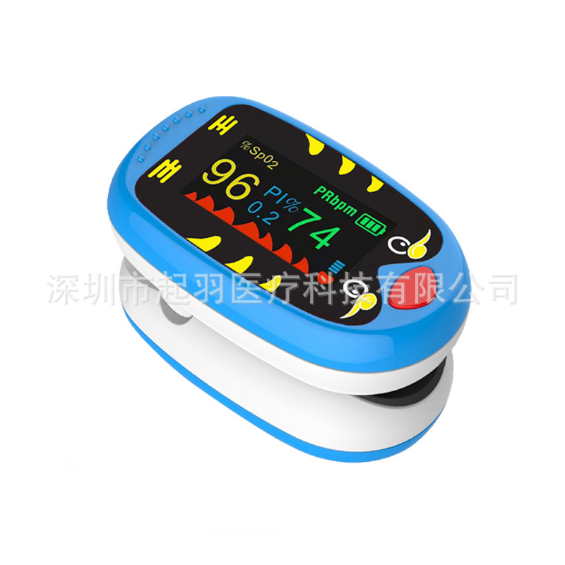 Cross-Border Rechargeable Kidsren's Oximeter A8Tft Little Bee Cartoon Kids Baby Color Screen Oximeter