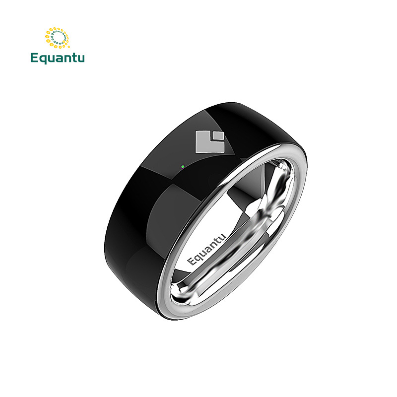Equantu Smart Ring Counter QB708 Gel Resin Bluetooth Ring Alarm Clock Compass Ring