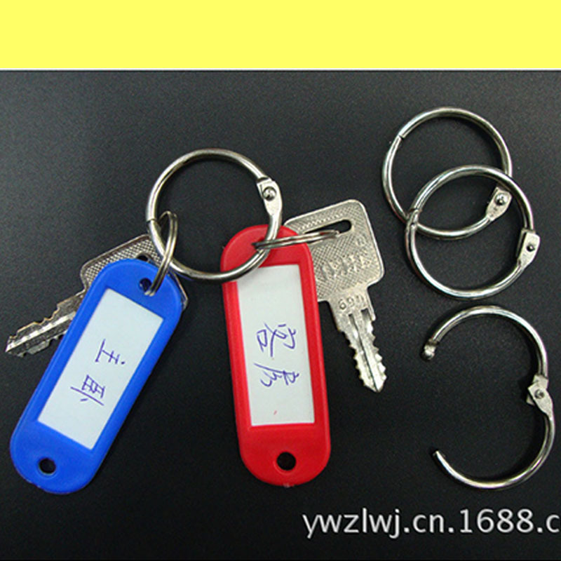 Factory Direct sales card ring metal loose-leaf open ring binding iron ring iron ring shower curtain DIY album Ring book ring 25mm