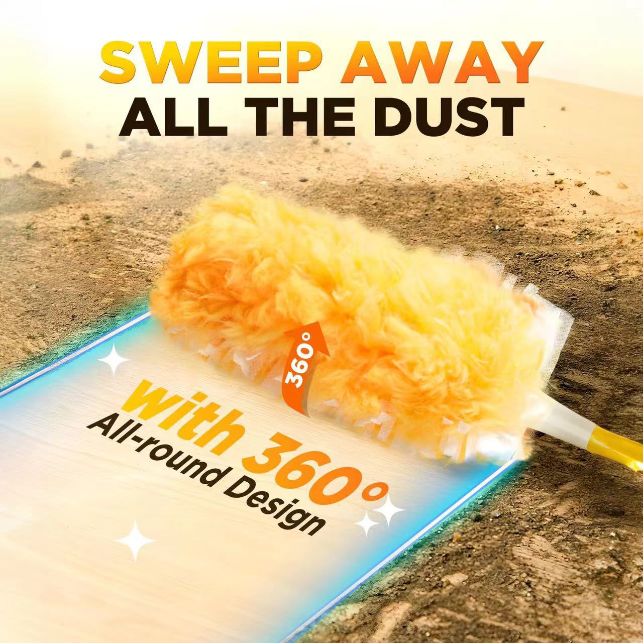 Замена для Swiffer Heavy Duster, 360-градусный электростатический пылесос
