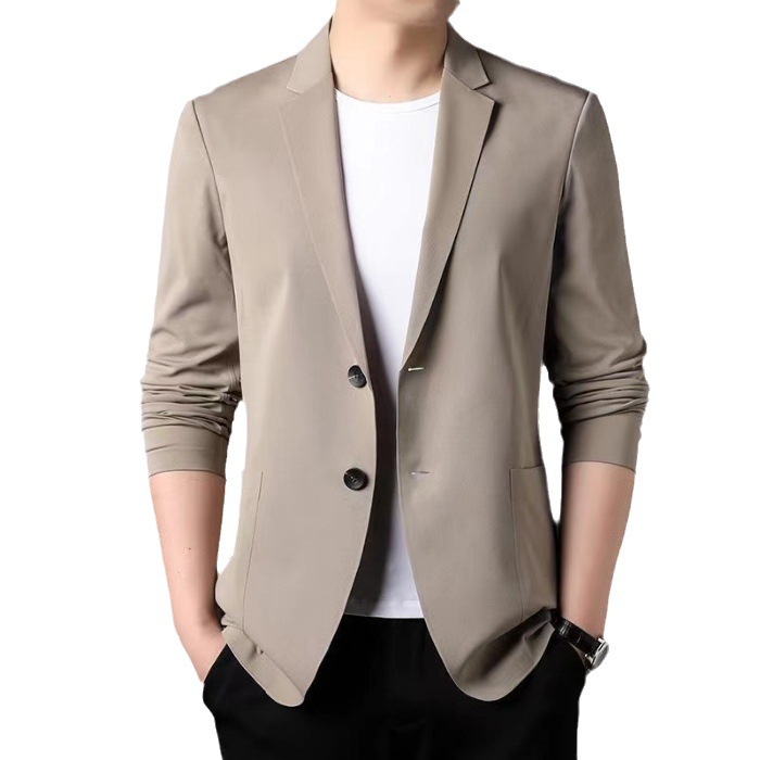 Spring and summer New plus size sun protection light familiar high-grade men's casual small suit lightweight business suit jacket